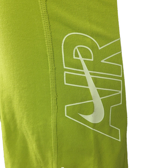 Nike Air Tight Fit High Rise Short Athletic Woman's Shorts Lime Green Large NEW - Picture 5 of 11